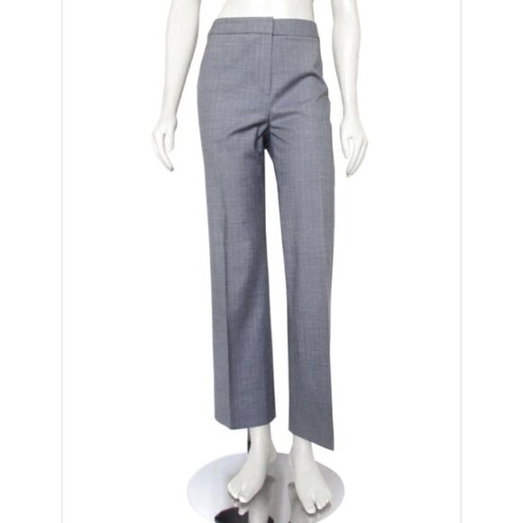 Lafayette 148 High Waist Blue Gray Light Wool Menswear Inspired Pants size 4 - Picture 1 of 9